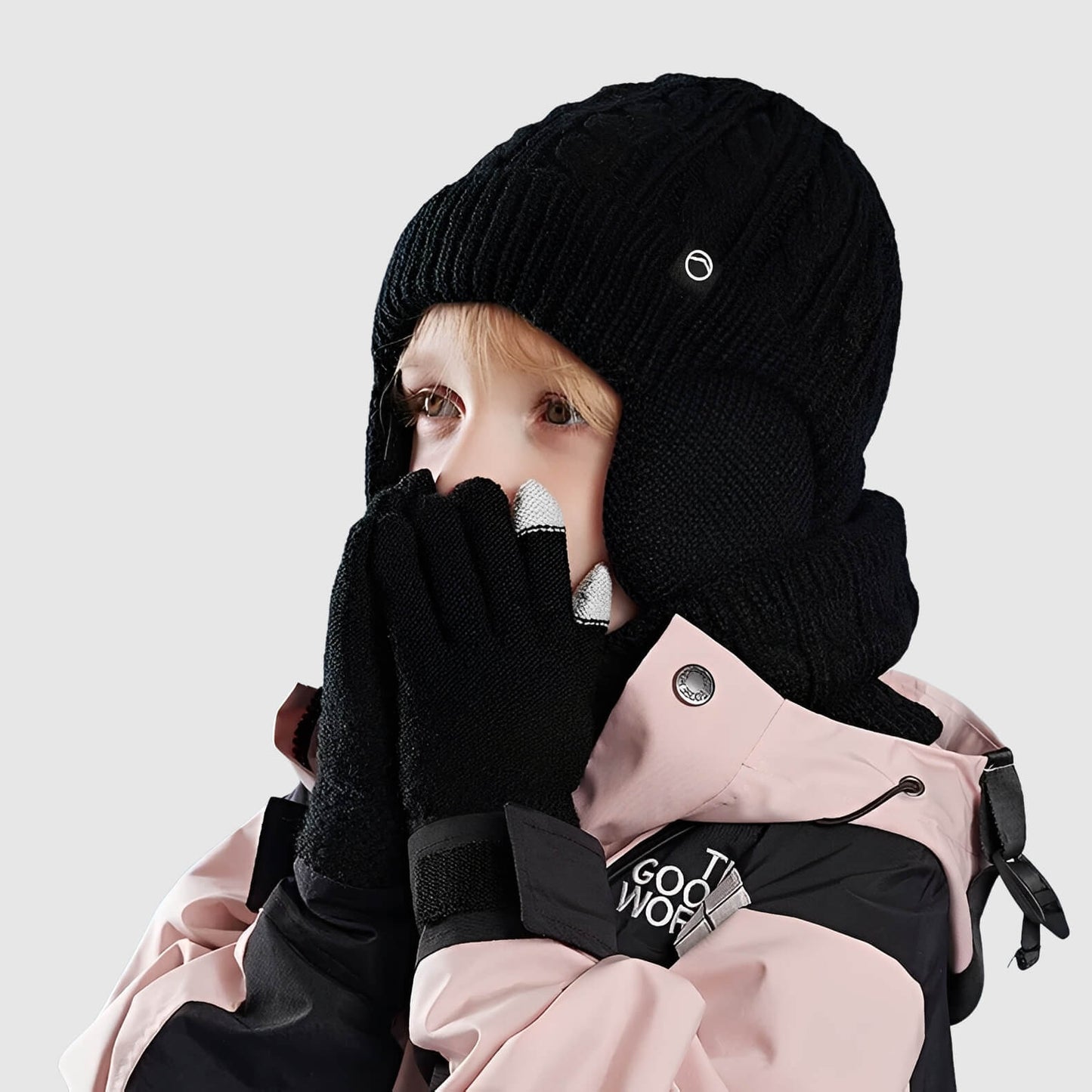 Ensemble bonnet, écharpe et gants – hiver tout chaud pour enfants