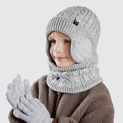 Ensemble bonnet, écharpe et gants – hiver tout chaud pour enfants