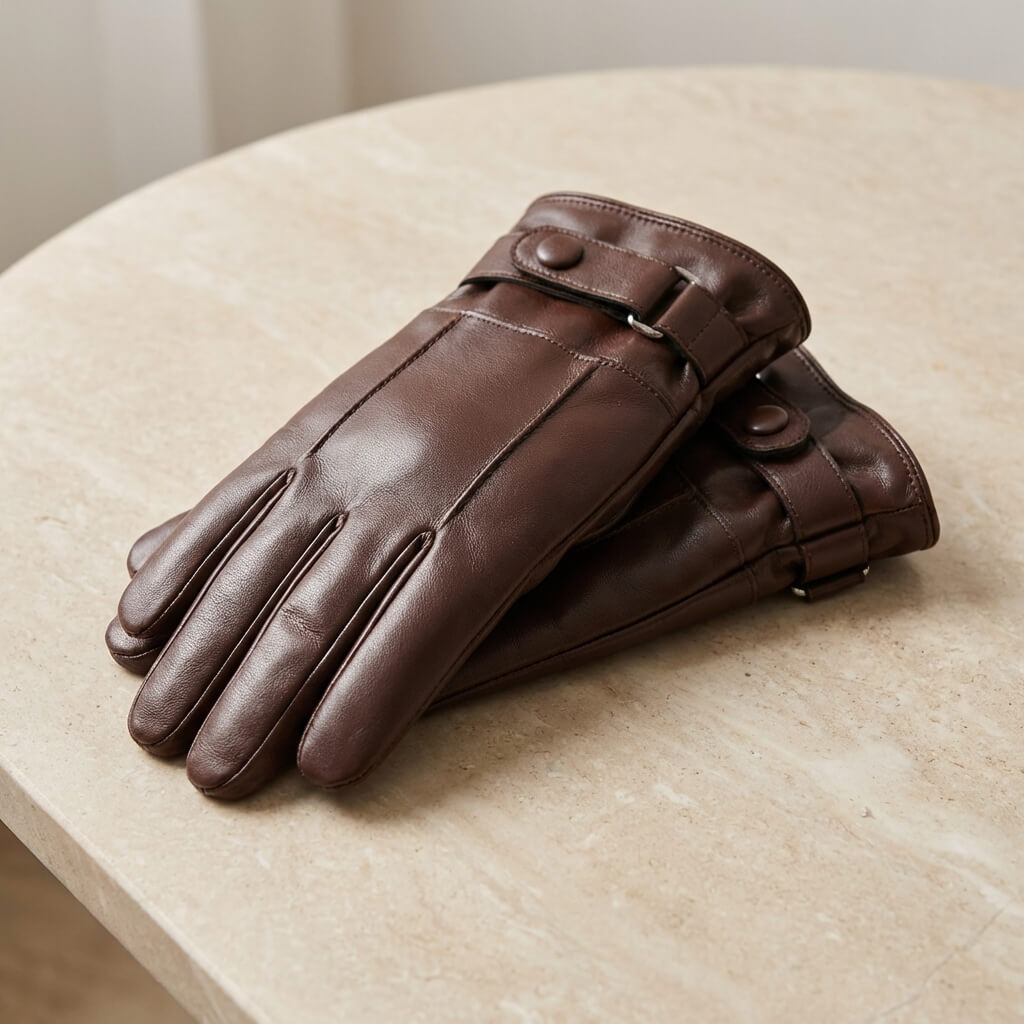Gants en cuir souple pour homme