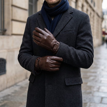 Gants en cuir souple pour homme