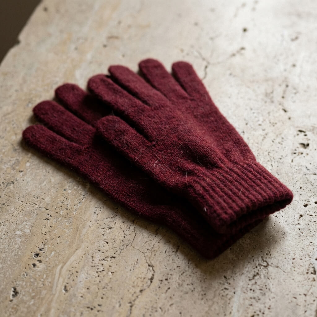 Gants en maille douceur polaire pour femme