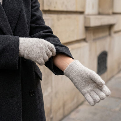 Gants en maille douceur polaire pour femme