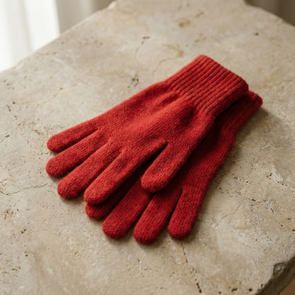 Gants en maille douceur polaire pour femme