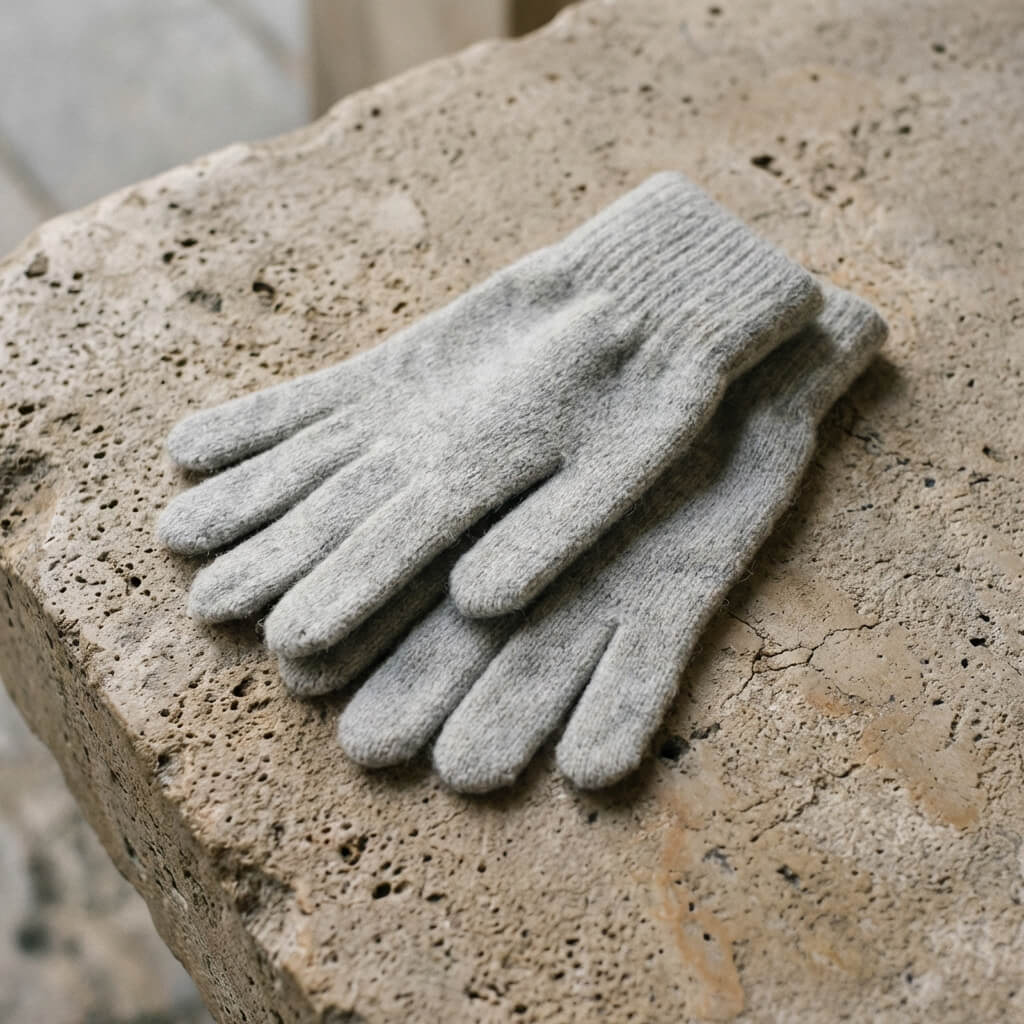 Gants en maille douceur polaire pour femme