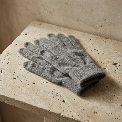 Gants en maille douceur polaire pour femme