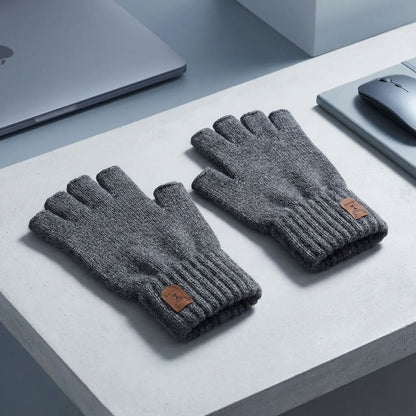 Gants mitaines hiver pour homme – tricot chaud et souple