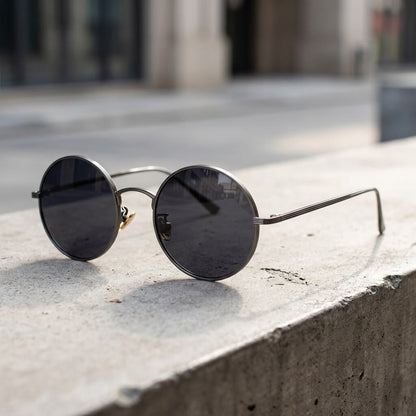Lunettes de soleil rondes style rétro