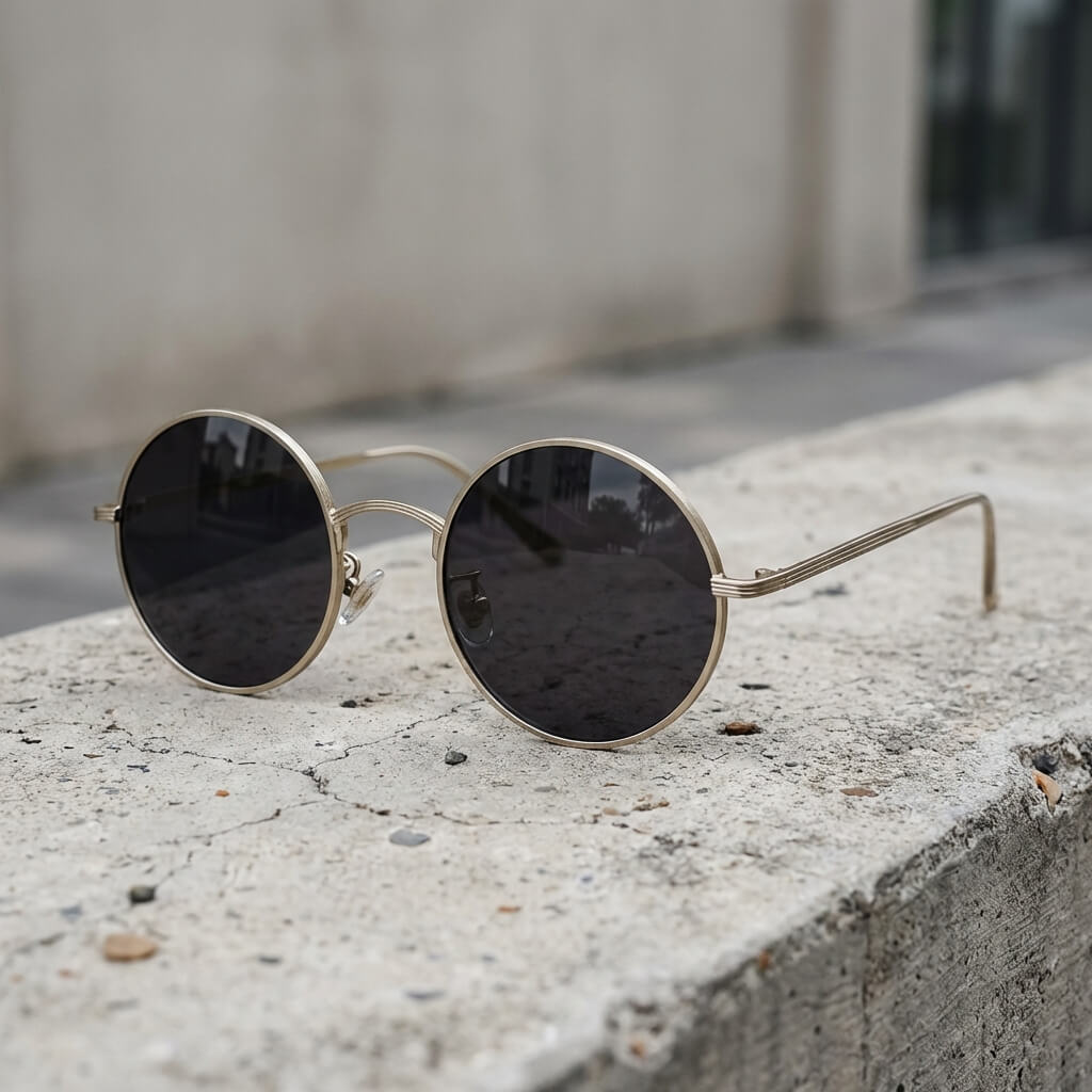 Lunettes de soleil rondes style rétro