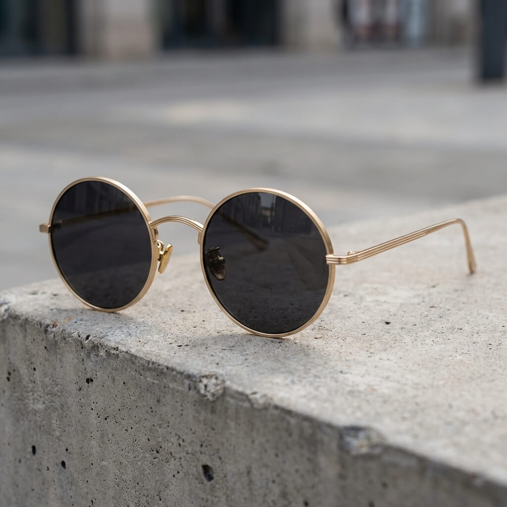 Lunettes de soleil rondes style rétro