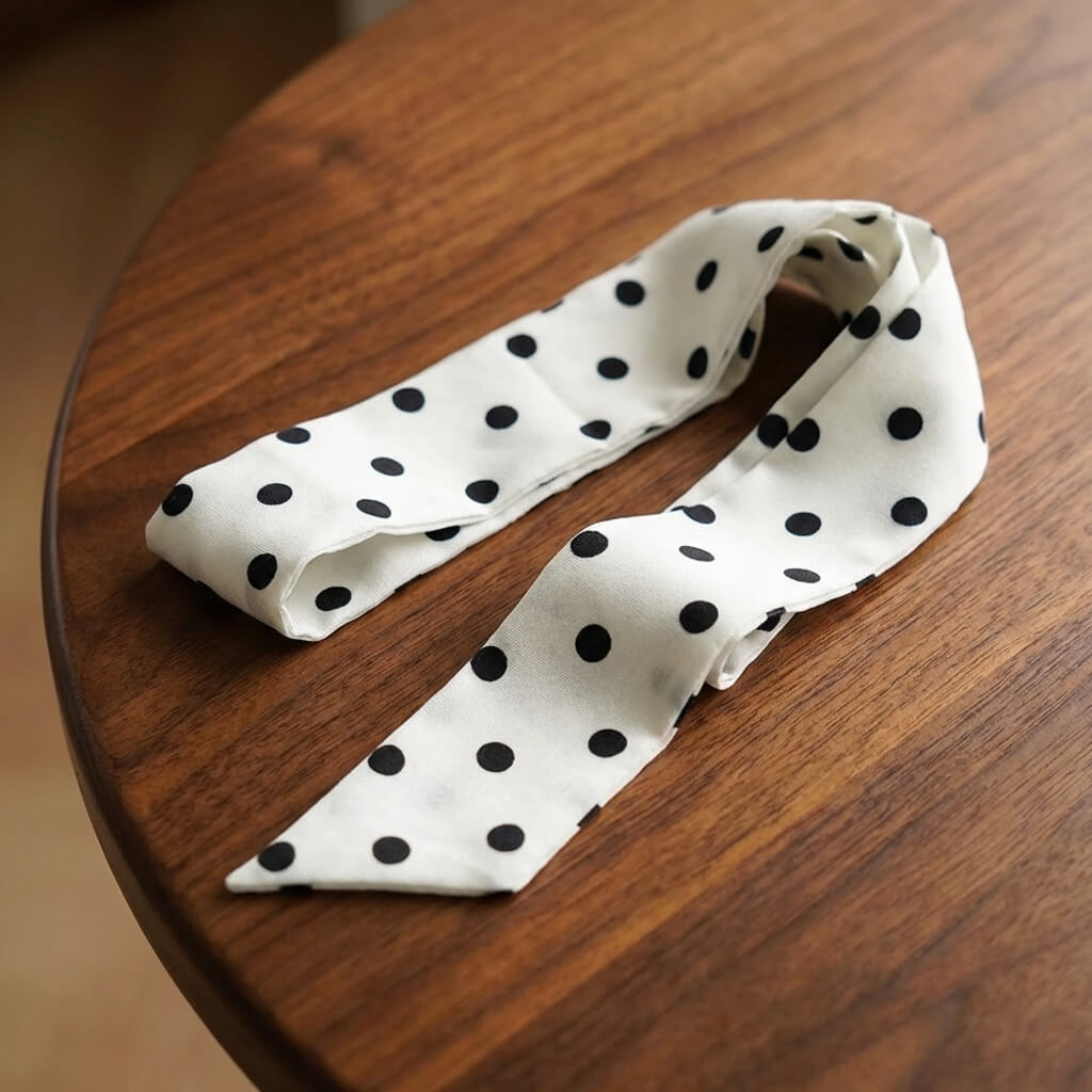Ruban de à pois rétro