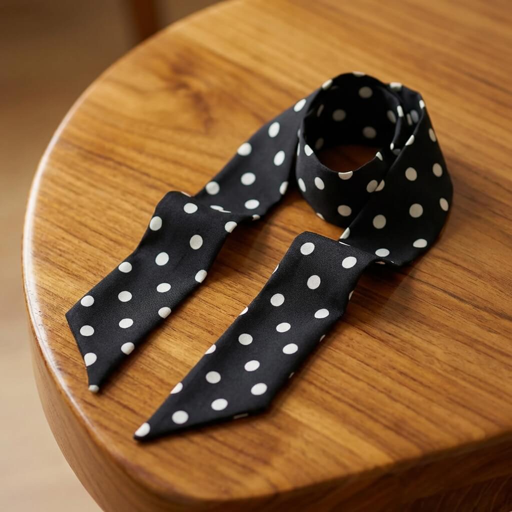 Ruban de à pois rétro