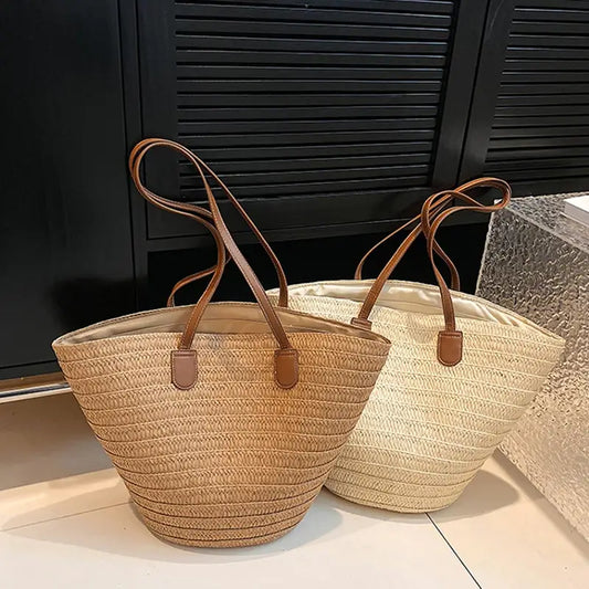 Sac cabas au tressage texturé