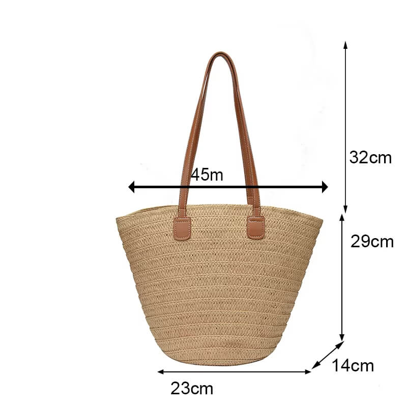 Sac cabas au tressage texturé