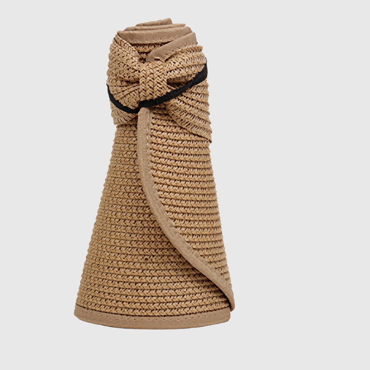 Visière de plage en paille pliable pour femme