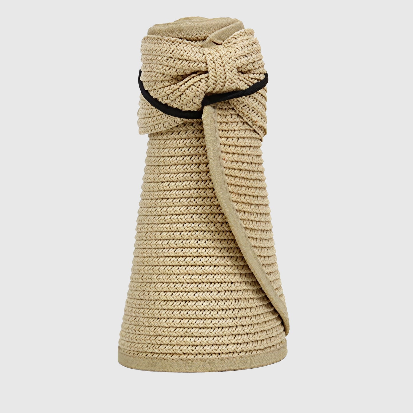 Visière de plage en paille pliable pour femme